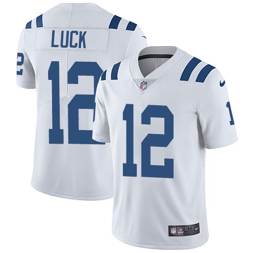 Indianapolis Colts #12 Limited Andrew Luck White Nike NFL Road Men JerseyVapor Untouchable jerseys